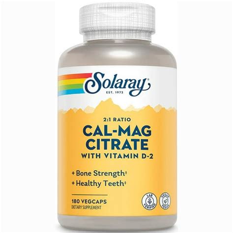 Solaray Calcium & Magnesium Citrate 2:1 Ratio w/Vitamin D